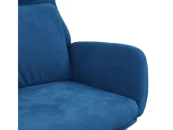 Sillón de relax de terciopelo azul