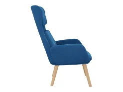 Sillón de relax de terciopelo azul
