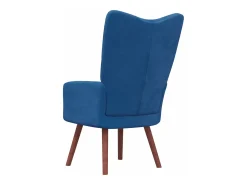 Sillón de relax de terciopelo azul