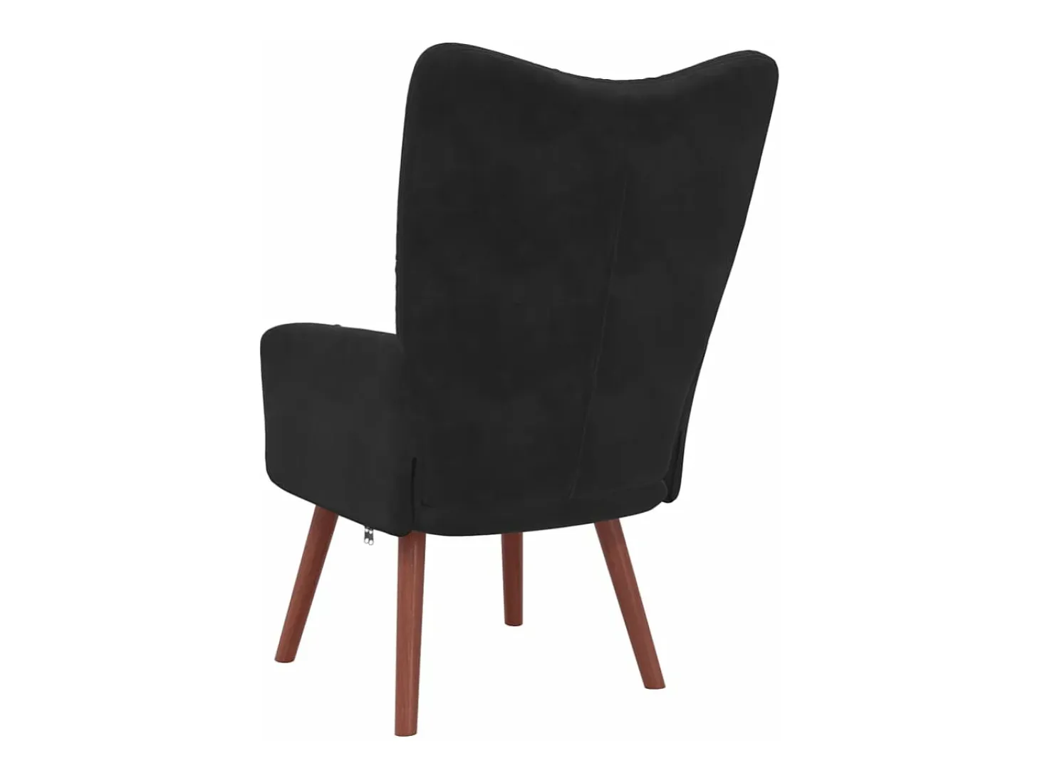 Sillón de relax de terciopelo negro