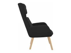 Sillón de relax de terciopelo negro