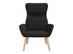 Sillón de relax de terciopelo negro