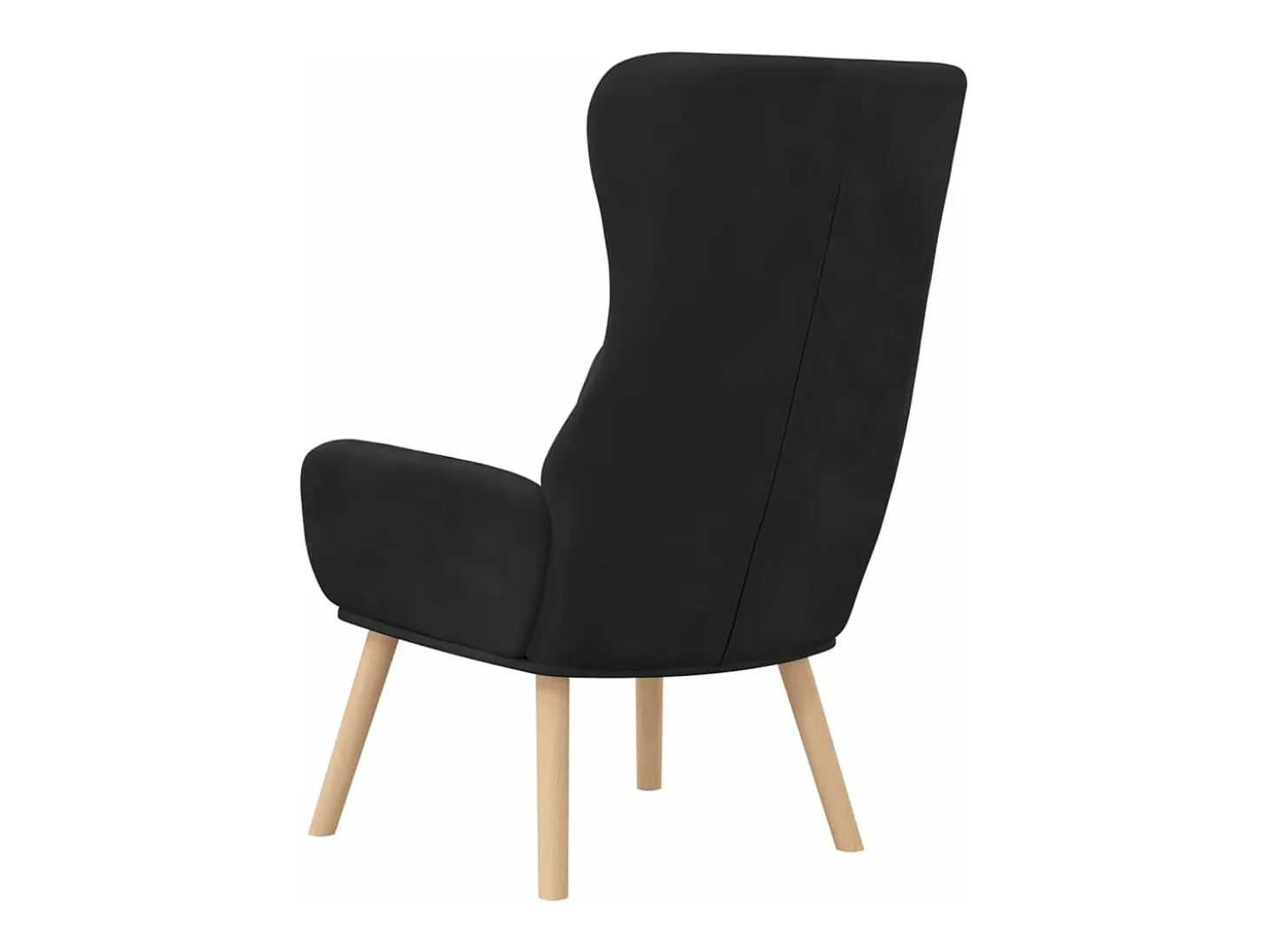 Sillón de relax de terciopelo negro