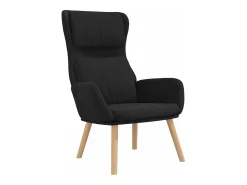 Sillón de relax de terciopelo negro