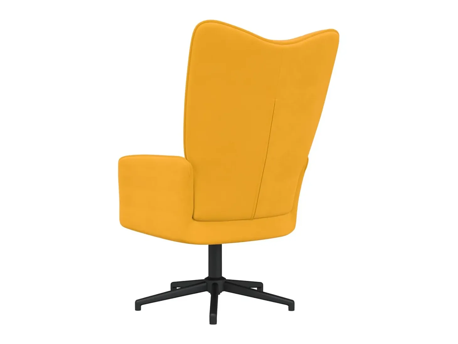 Sillón de relax de terciopelo amarillo mostaza ES158347