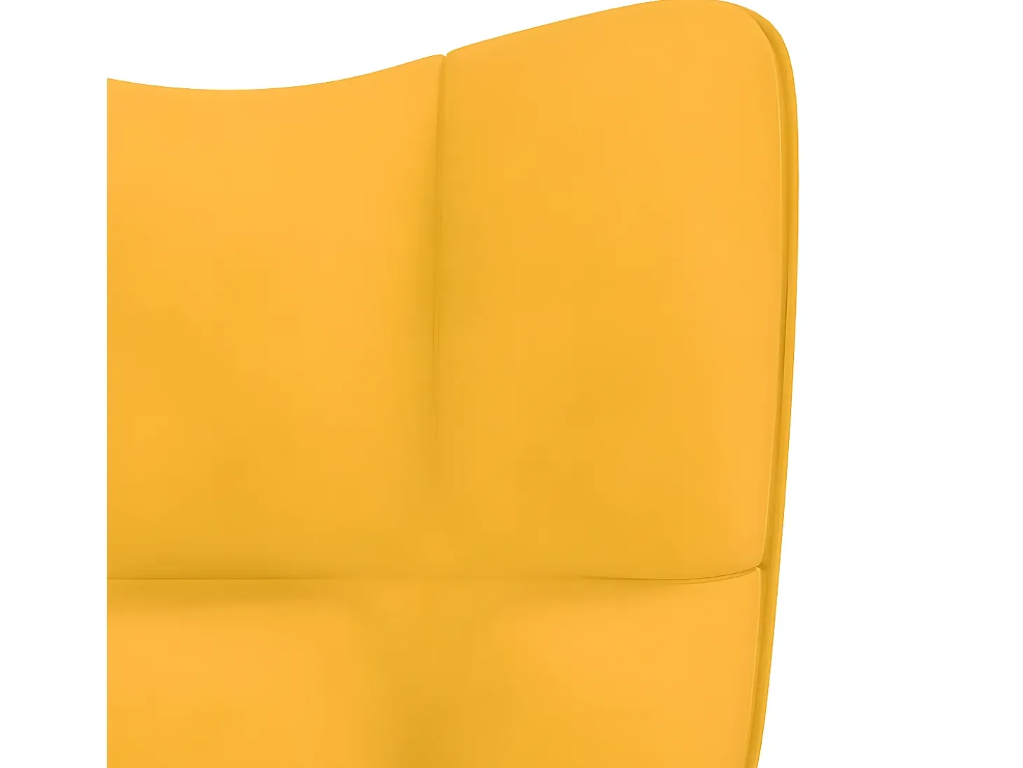 Sillón de relax de terciopelo amarillo mostaza ES158347