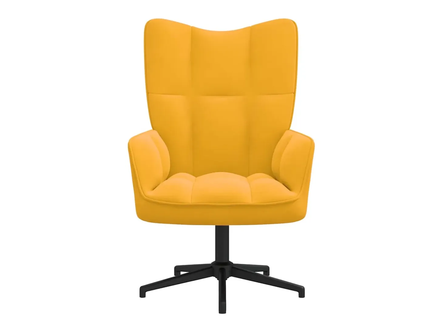 Sillón de relax de terciopelo amarillo mostaza ES158347