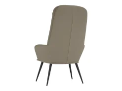 Sillón de relax de terciopelo gris claro