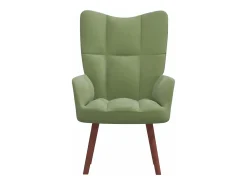 Sillón de relax de terciopelo verde claro