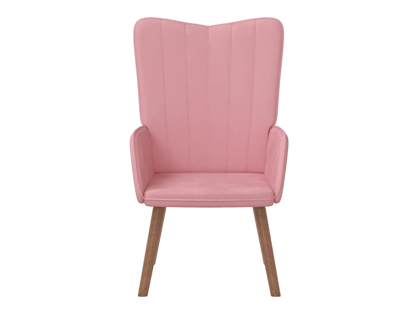 Sillón de relax de terciopelo rosa