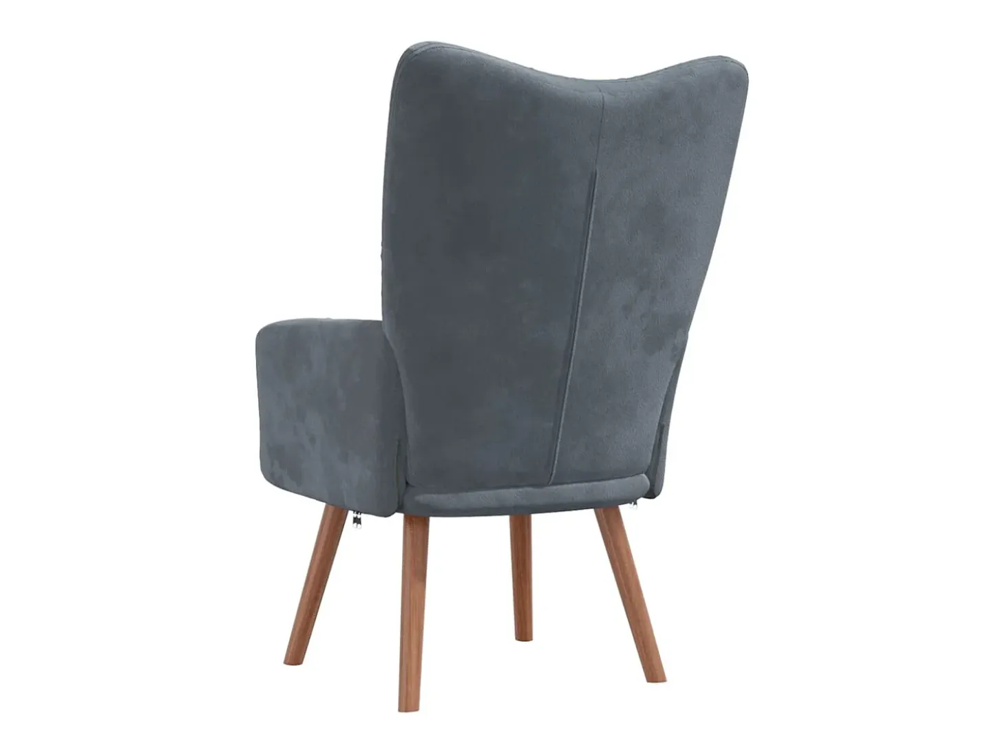 Sillón de relax de terciopelo gris oscuro