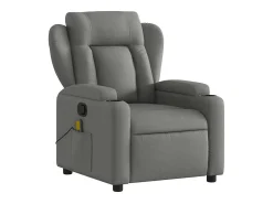 Sillón de salón | Silla | Sillón de masaje reclinable de tela gris oscuro SHL3764
