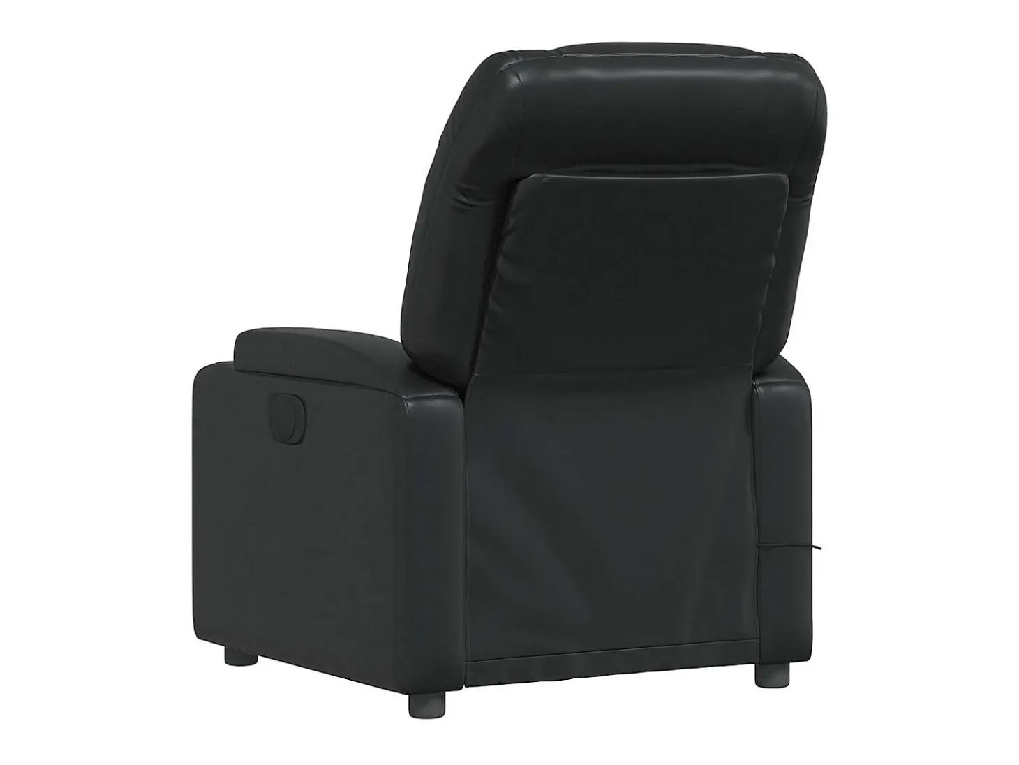 Sillón de salón | Silla | Sillón de masaje reclinable cuero sintético negro SHL3434