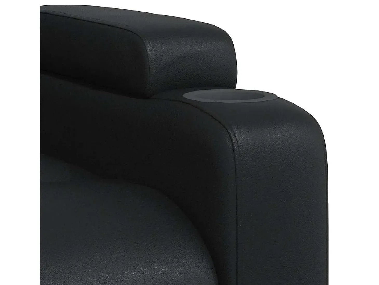 Sillón de salón | Silla | Sillón de masaje reclinable cuero sintético negro SHL3434