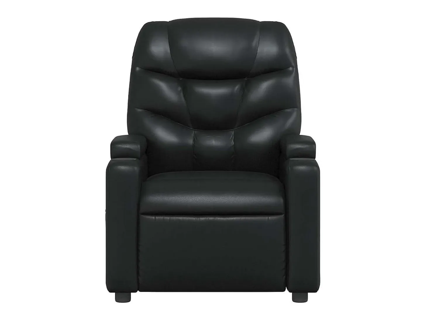 Sillón de salón | Silla | Sillón de masaje reclinable cuero sintético negro SHL3434