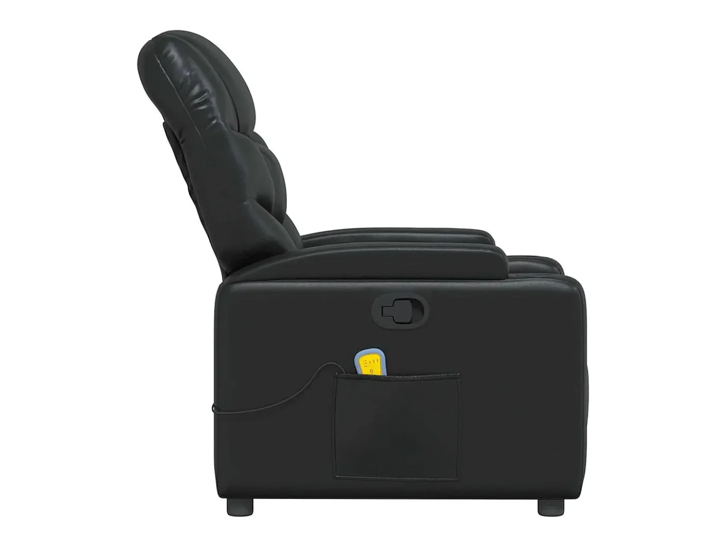 Sillón de salón | Silla | Sillón de masaje reclinable cuero sintético negro SHL3434