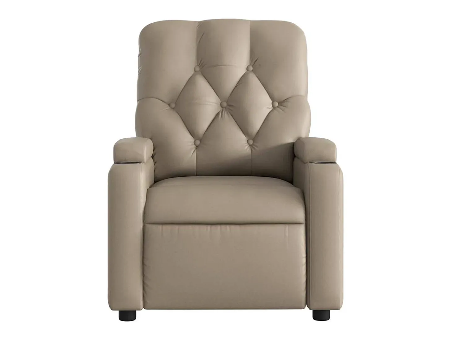 Sillón de salón | Silla | Sillón de masaje reclinable cuero sintético color capuchino SHL6533