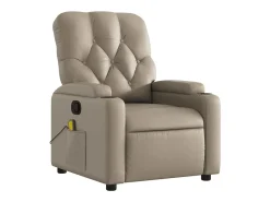 Sillón de salón | Silla | Sillón de masaje reclinable cuero sintético color capuchino SHL6533