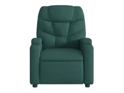Sillón de salón | Silla | Sillón de masaje reclinable de tela verde oscuro SHL4163