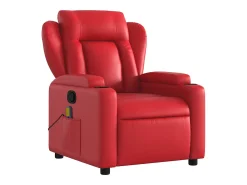 Sillón de salón | Silla | Sillón de masaje reclinable cuero sintético rojo SHL5160