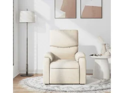 Sillón de salón | Silla | Sillón de masaje reclinable de tela crema SHL8021