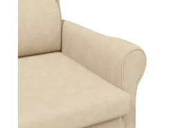 Sillón de salón | Silla de relax Crema 76x94x102 cm Microfibra SHL7015