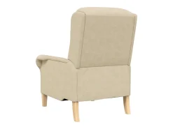 Sillón de salón | Silla de relax Crema 76x94x102 cm Microfibra SHL7015
