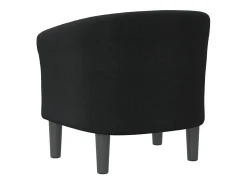 Sillón de salón | Silla de relax | Sillón de tela negra SHL9873