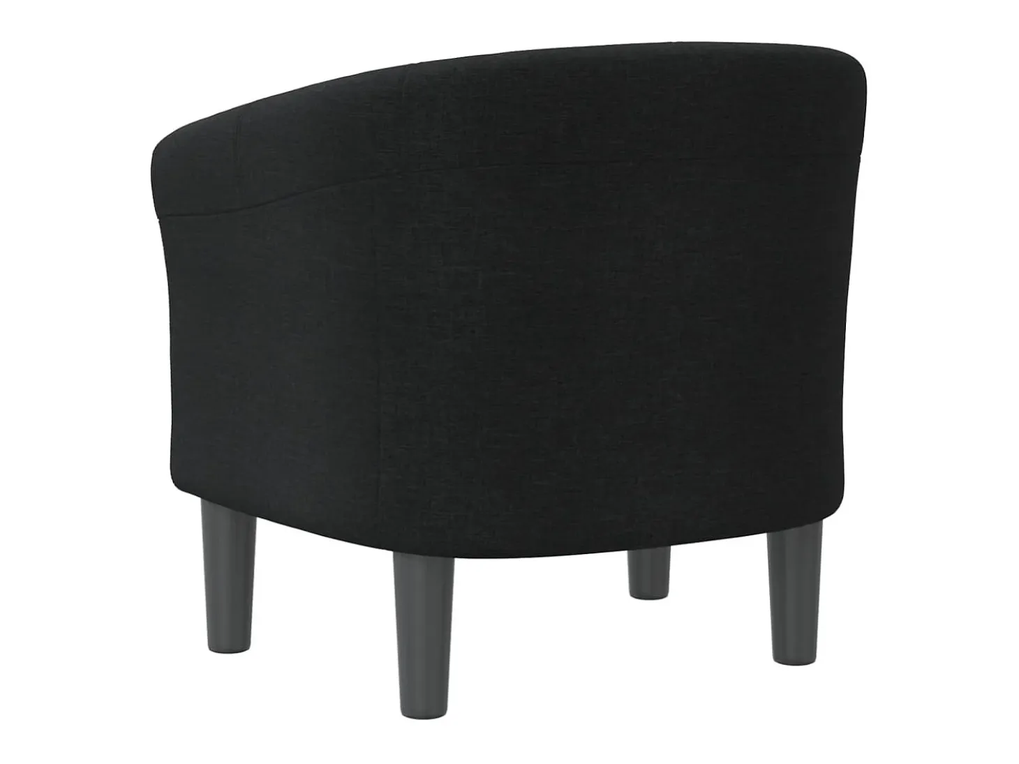 Sillón de salón | Silla de relax | Sillón de tela negra SHL9873