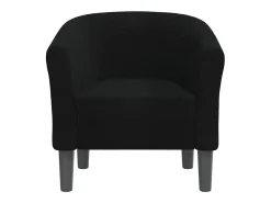 Sillón de salón | Silla de relax | Sillón de tela negra SHL9873