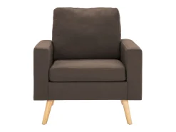 Sillón de salón | Silla de relax | Sillón de tela marrón SHL8023