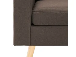 Sillón de salón | Silla de relax | Sillón de tela marrón SHL8023