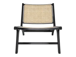 Sillón de teca negra y ratán natural - Kilka