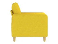 Sillón de tela amarillo claro 60 cm