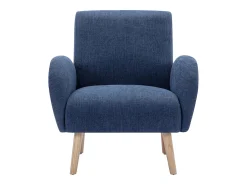 Sillón de tela azul estilo contemporáneo MAZARONE