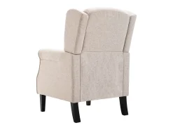 Sillón de tela beige