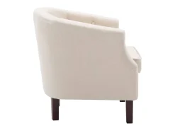 Sillón de tela beige