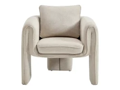 Sillón de tela color beige JOLIPIA