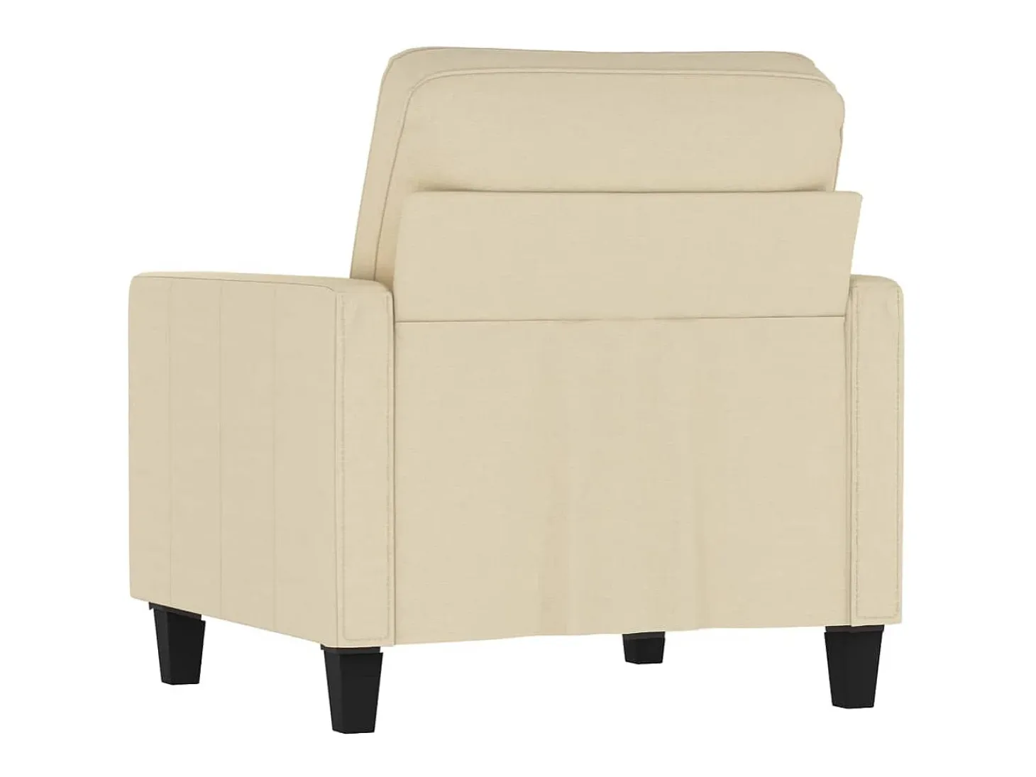 Sillón de tela color crema 60 cm