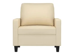 Sillón de tela color crema 60 cm