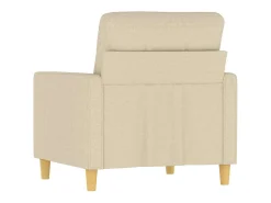 Sillón de tela color crema 60 cm