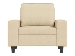 Sillón de tela color crema 60 cm