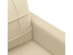 Sillón de tela color crema 60 cm
