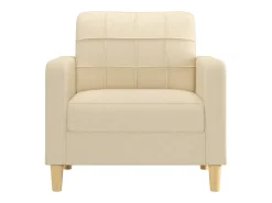 Sillón de tela color crema 60 cm