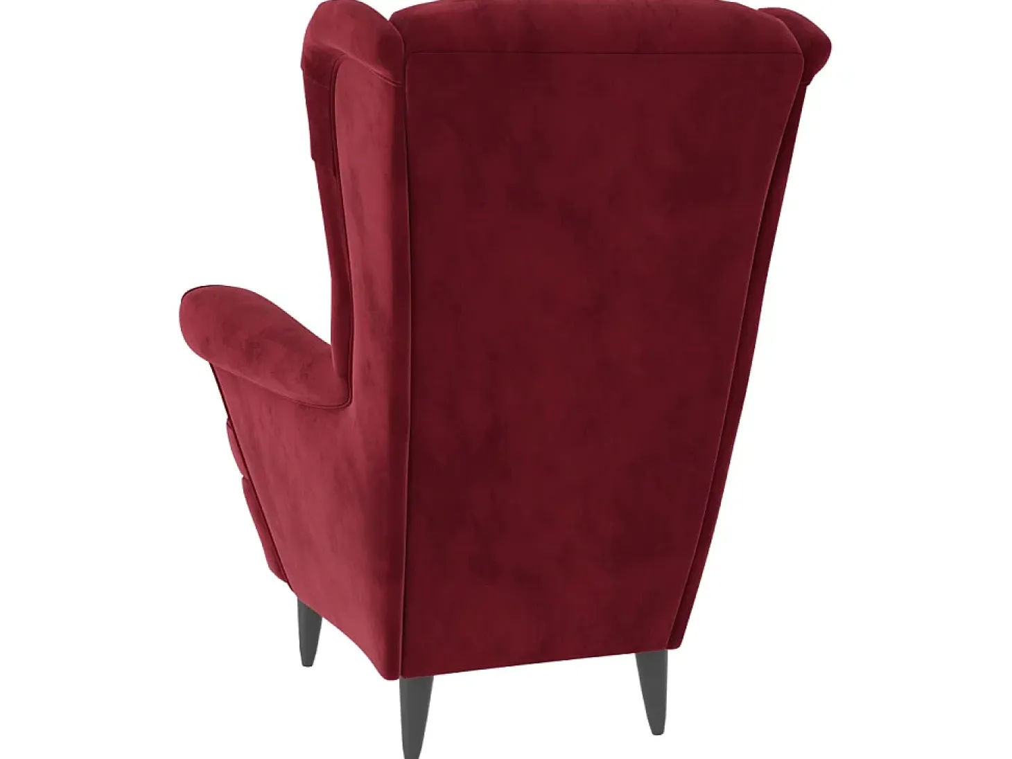 Sillón de tela color vino ES39507