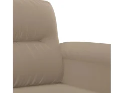 Sillón de tela de microfibra gris taupé 60 cm