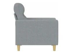 Sillón de tela gris claro 60 cm