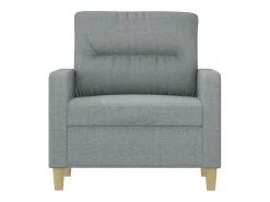 Sillón de tela gris claro 60 cm