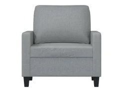 Sillón de tela gris claro 60 cm