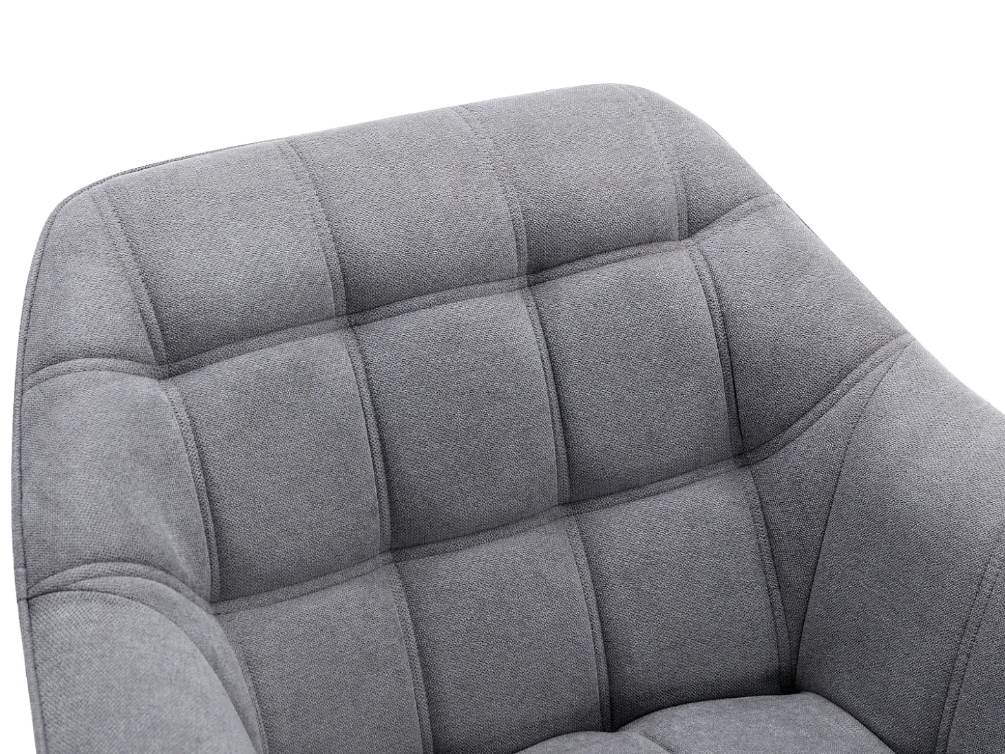 Sillón de tela gris de estilo escandinavo CASERTA